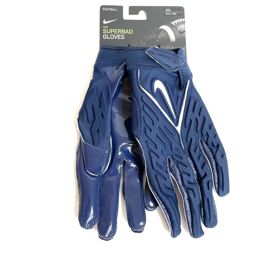 Nike Superbad Football Gloves Size 3XL Blue DM0053-493